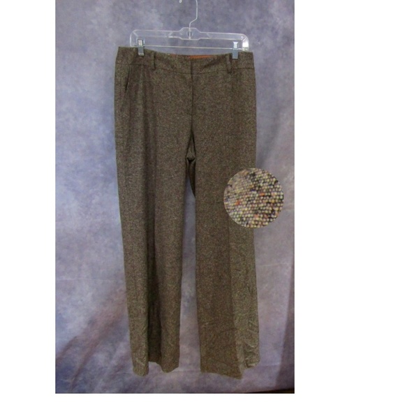 Talbots Luxury Wool Silk Blend Tweed Pants Size 10 - Picture 1 of 4